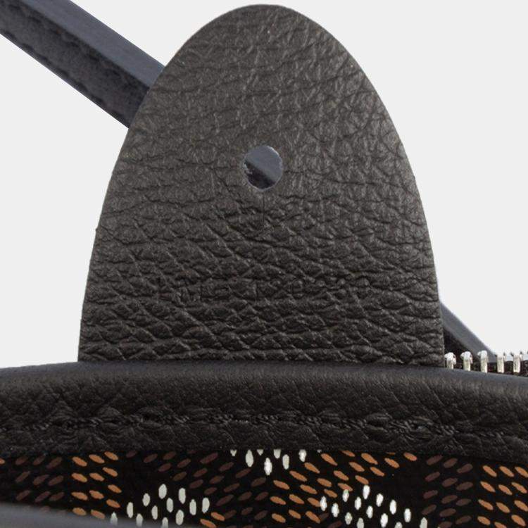 Pre Owned Goyard Black Goyardine Artois PM