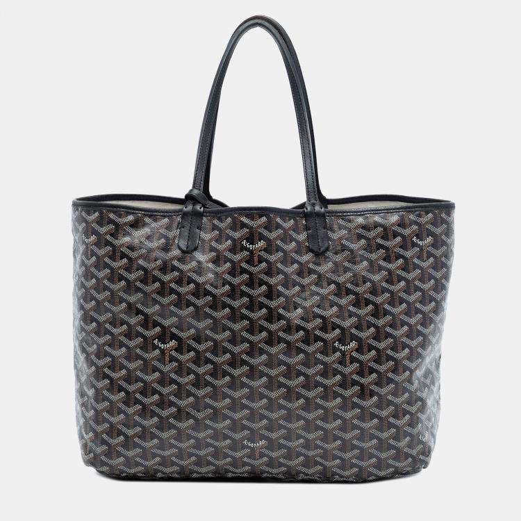 Pre Owned Goyard Black Goyardine Saint Louis PM