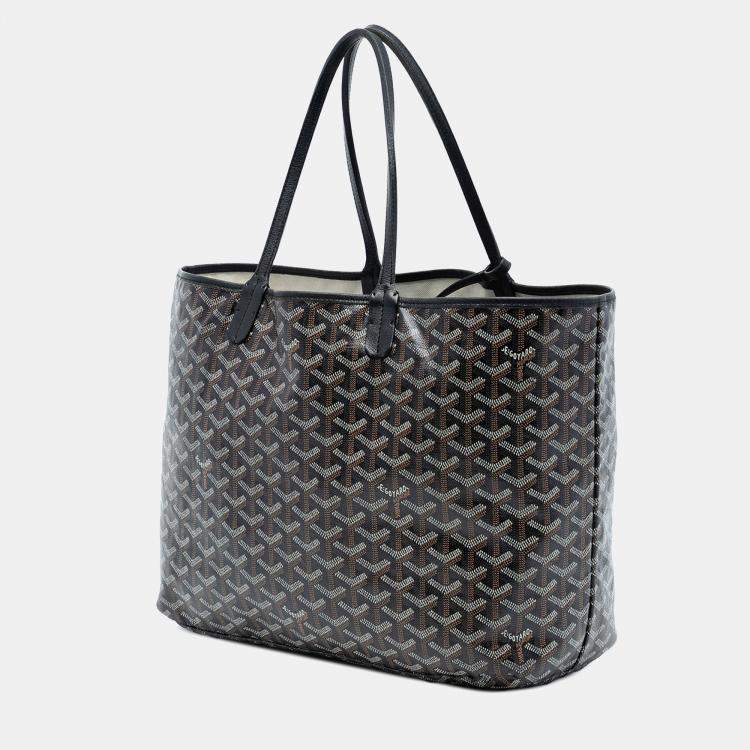 Pre Owned Goyard Black Goyardine Saint Louis PM