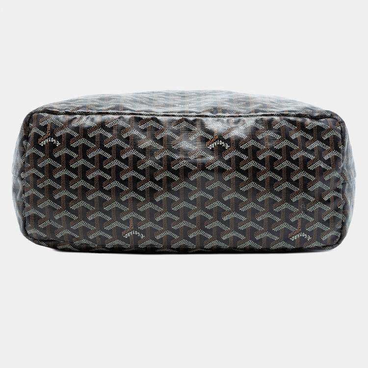 Pre Owned Goyard Black Goyardine Saint Louis PM