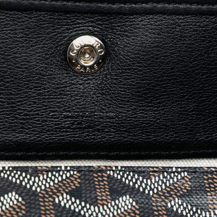 Pre Owned Goyard Black Goyardine Saint Louis PM