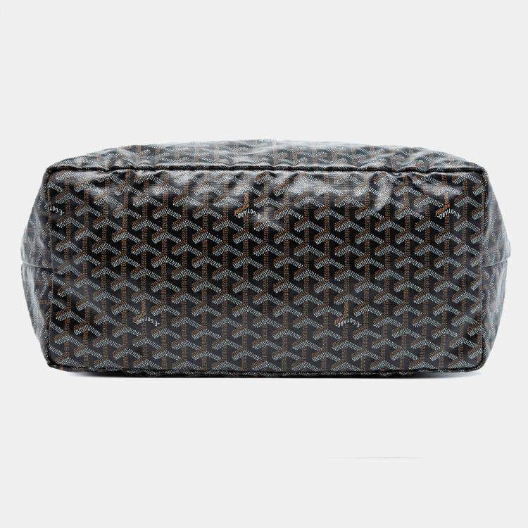 Pre Owned Goyard Black Goyardine Saint Louis GM