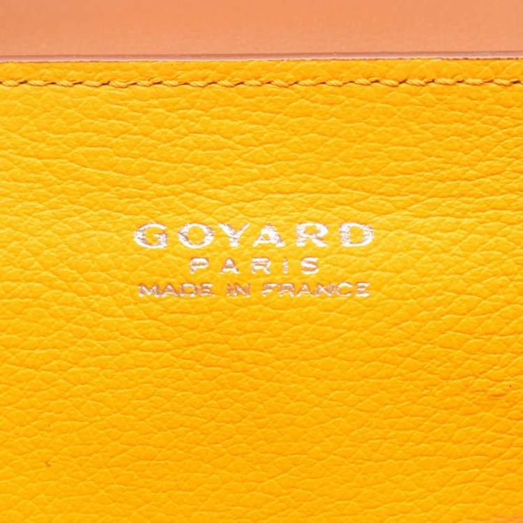 Pre Owned Goyard Saigon Mini Handbag Coated Canvas And Leather Black Brown White