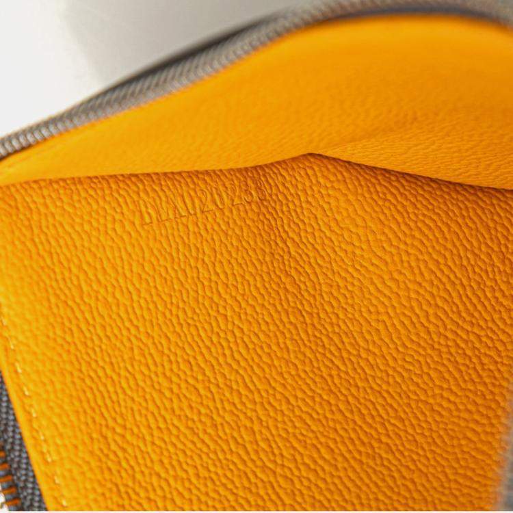 Pre Owned Goyard Insert Louise Business Card Case/Card Holder Gray Leather