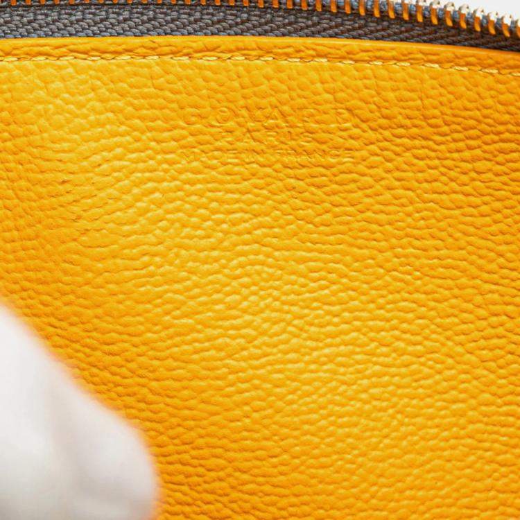 Pre Owned Goyard Insert Louise Business Card Case/Card Holder Gray Leather