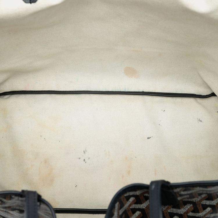 Pre Owned Goyard Black Goyardine Saint Louis GM