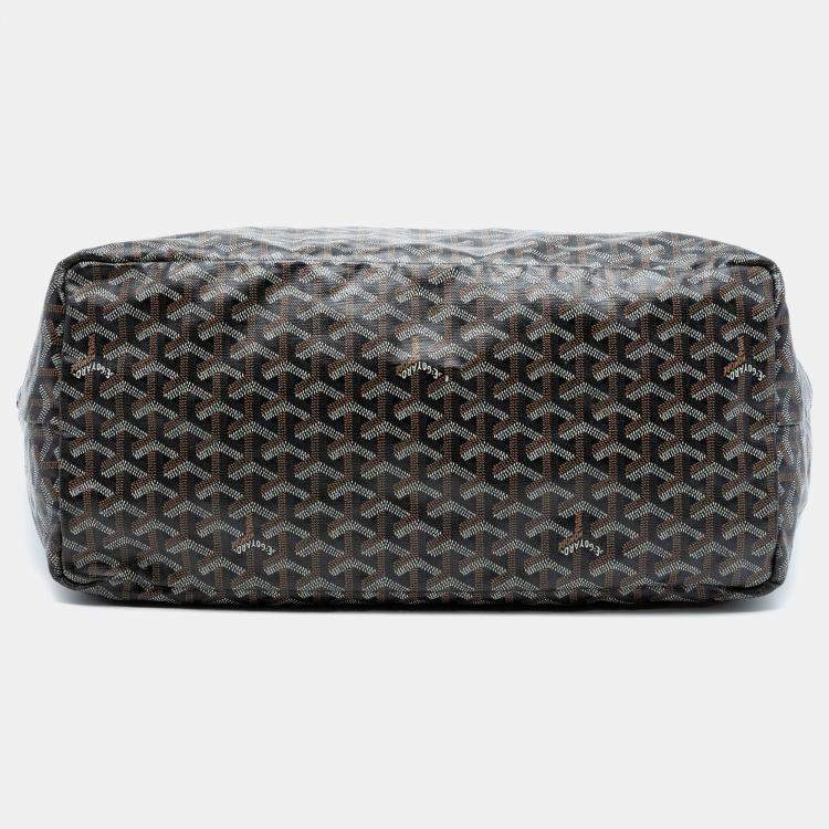 Pre Owned Goyard Black Goyardine Saint Louis GM