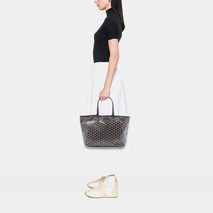 Pre Owned Goyard Black Goyardine Saint Louis PM