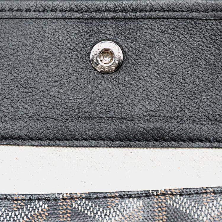 Pre Owned Goyard Black Goyardine Saint Louis PM