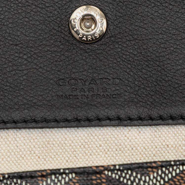 Pre Owned Goyard Black Goyardine Saint Louis PM