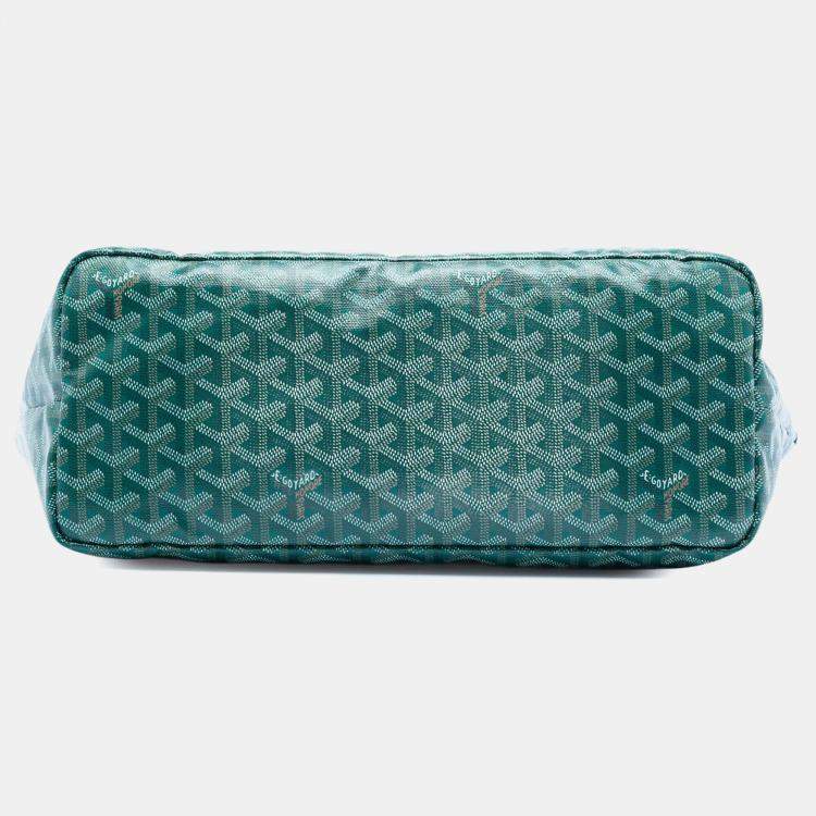 Pre Owned Goyard Green Goyardine Saint Louis PM