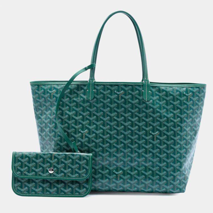 Pre Owned Goyard Green Goyardine Saint Louis PM
