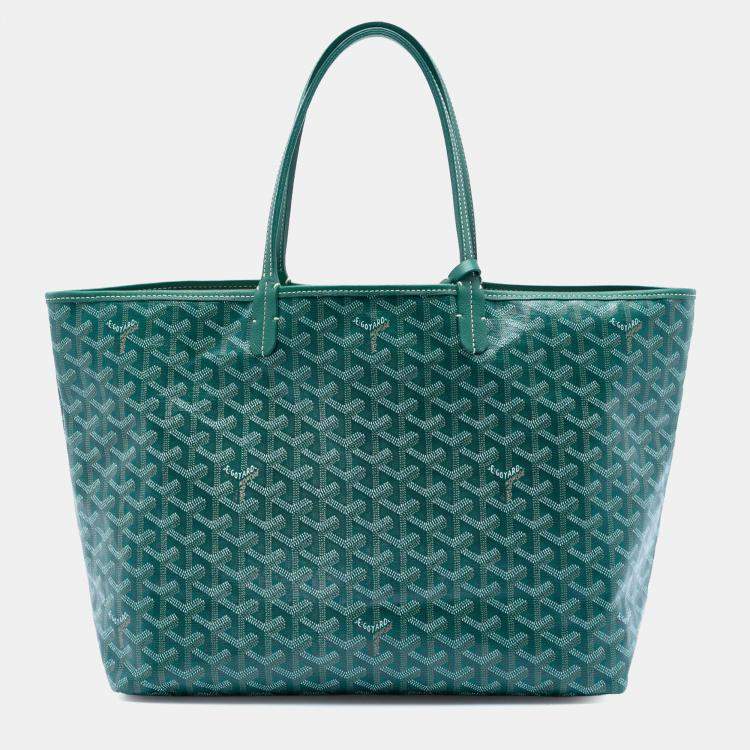 Pre Owned Goyard Green Goyardine Saint Louis PM