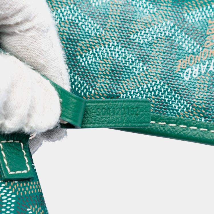 Pre Owned Goyard Green Goyardine Saint Louis PM