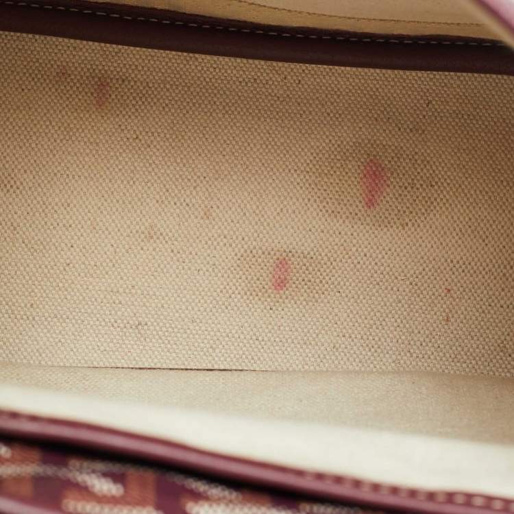 Pre Owned Goyard Alpin Mini Burgundy Goyardine Coated Canvas and Leather Backpack