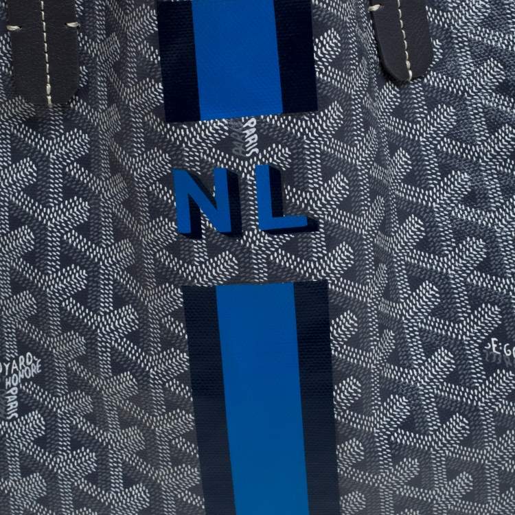 Pre Owned Goyard Grey Coated Canvas Saint Louis Tote