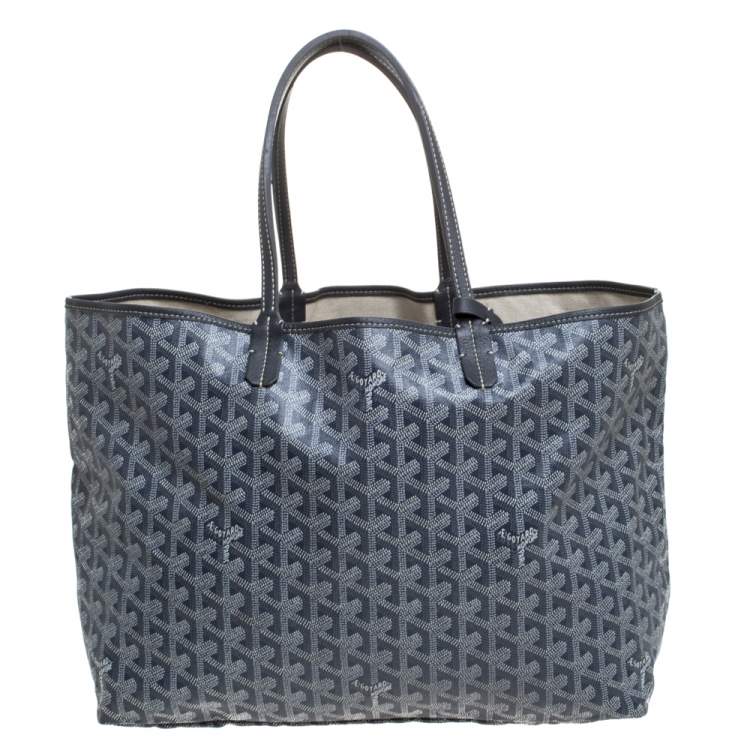 Pre Owned Goyard Grey Coated Canvas Saint Louis Tote
