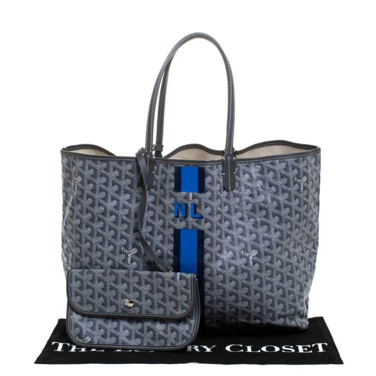 Pre Owned Goyard Grey Coated Canvas Saint Louis Tote
