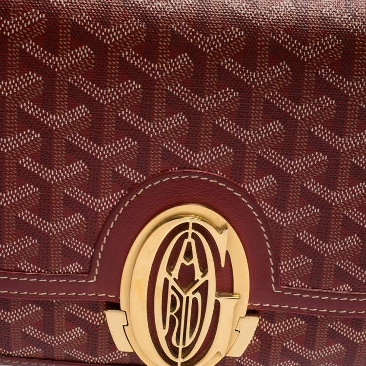 Pre Owned Goyard Red Goyardine Coated Canvas 223 PM Bag