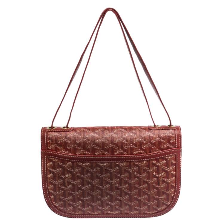 Pre Owned Goyard Red Goyardine Coated Canvas 223 PM Bag