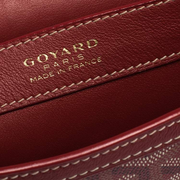 Pre Owned Goyard Red Goyardine Coated Canvas 223 PM Bag