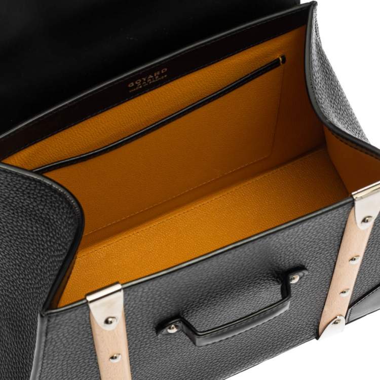 Pre Owned Goyard Black Leather PM Saigon Bag