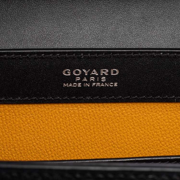 Pre Owned Goyard Black Leather PM Saigon Bag