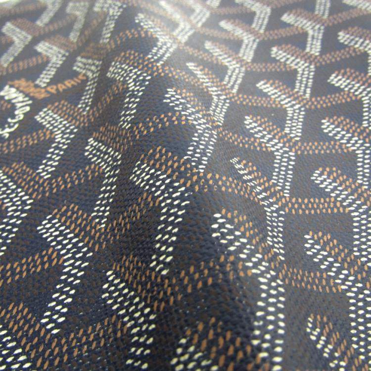 Pre Owned Goyard Navy Blue Coated Canvas Richelieu Wallet