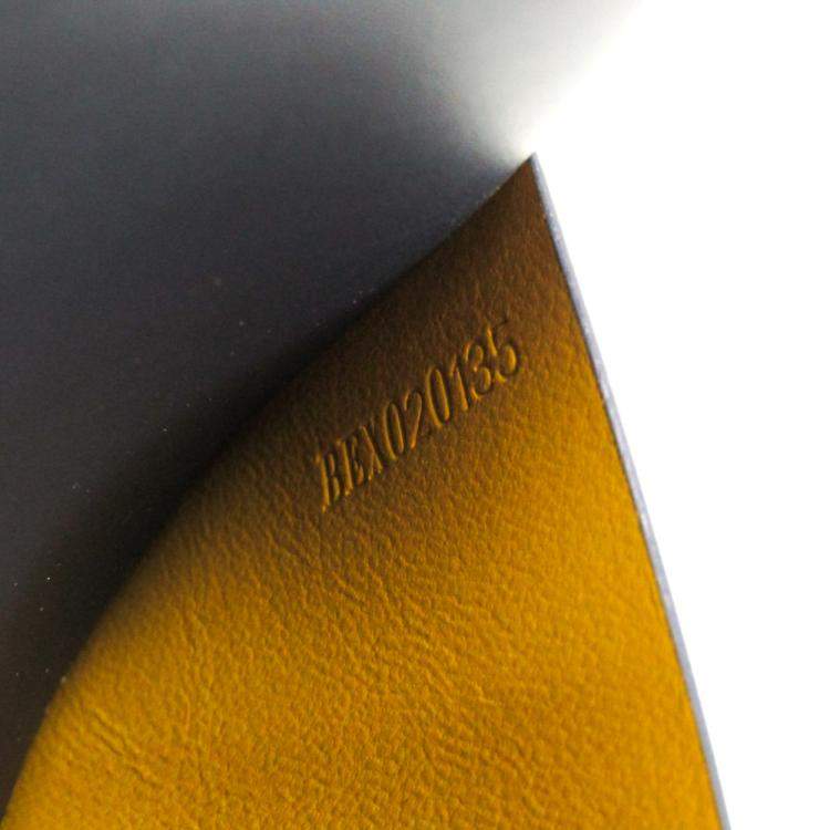 Pre Owned Goyard Navy Blue Coated Canvas Richelieu Wallet