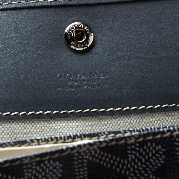 Pre Owned Goyard Grey/White Goyardine Coated Canvas St. Louis GM Tote