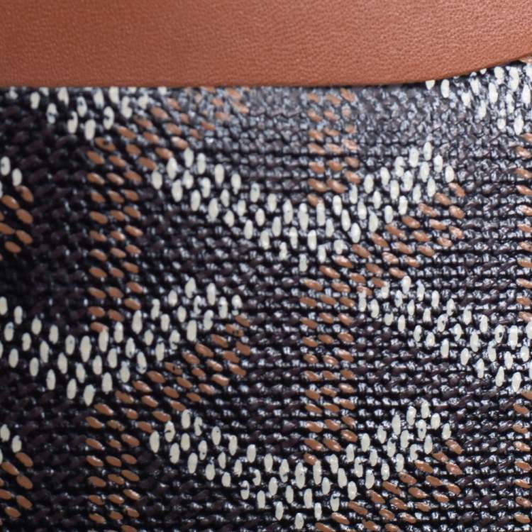 Pre Owned Goyard Brown Goyardine Coated Canvas and Leather Saint Sulpice Card Holder