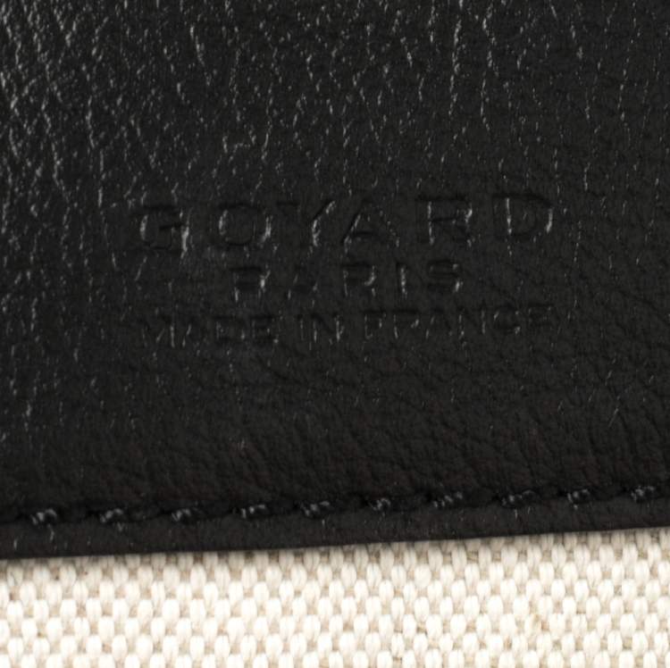 Pre Owned Goyard Black Goyardine Coated Canvas Saint Louis PM Tote