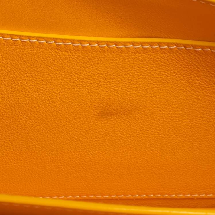 Pre Owned Goyard Mustard Goyardine Coated Canvas 223 PM Shoulder Bag