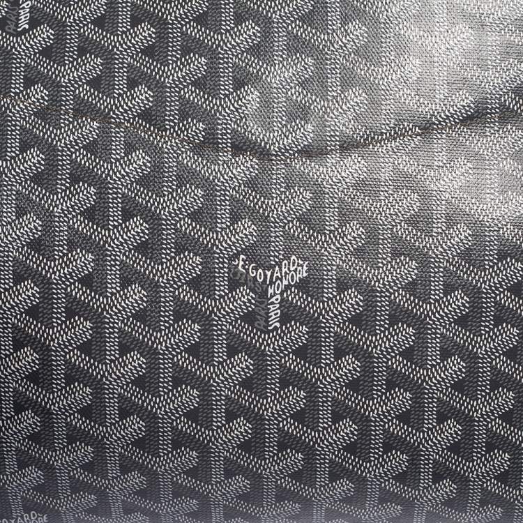 Pre Owned Goyard Grey Goyardine Coated Canvas  2019 Sac Rouette PM Bag