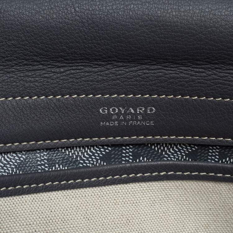 Pre Owned Goyard Grey Goyardine Coated Canvas  2019 Sac Rouette PM Bag