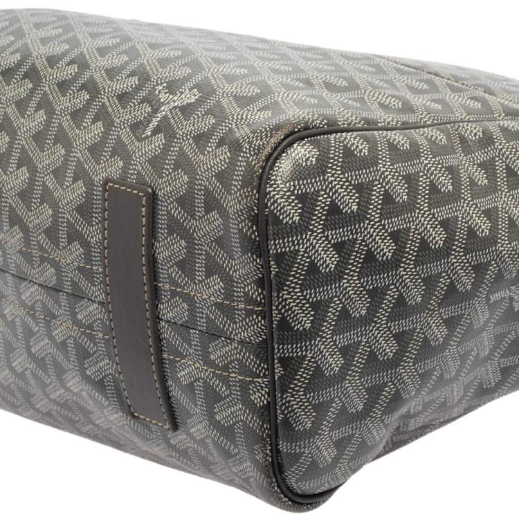 Pre Owned Goyard Grey Goyardine Coated Canvas  2019 Sac Rouette PM Bag