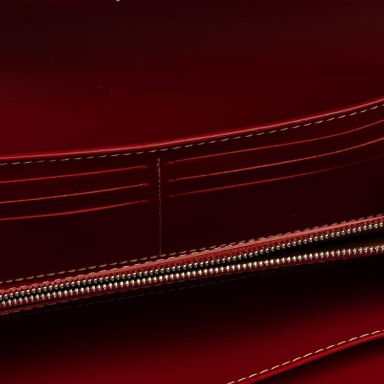 Pre Owned Goyard Red Goyardine Coated Canvas Varenne Continental Wallet