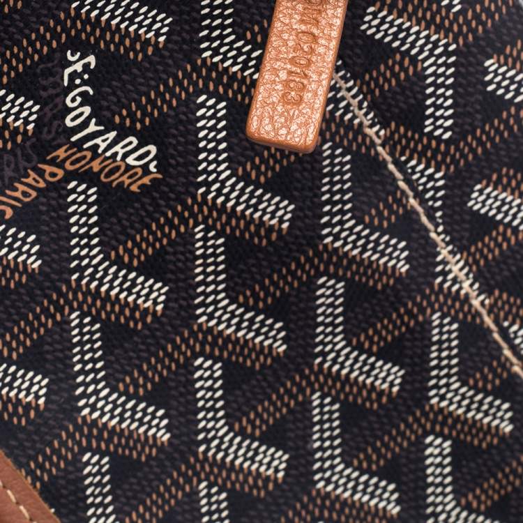 مملوكة مسبقًا Goyard Black Goyardine Coated Canvas St. Louis PM Tote