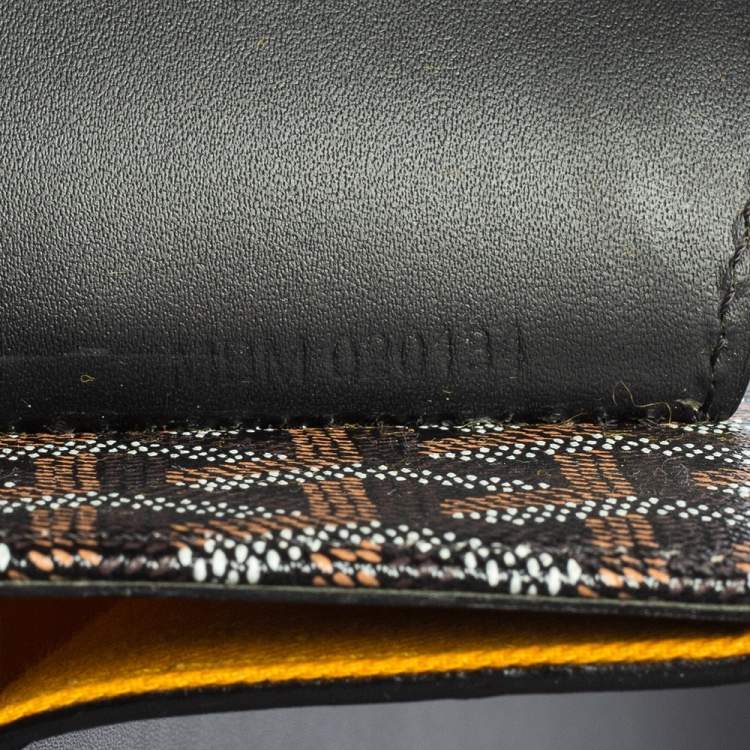 Pre Owned Goyard Black Goyardine Coated Canvas and Leather Saigon MM Top Handle Bag