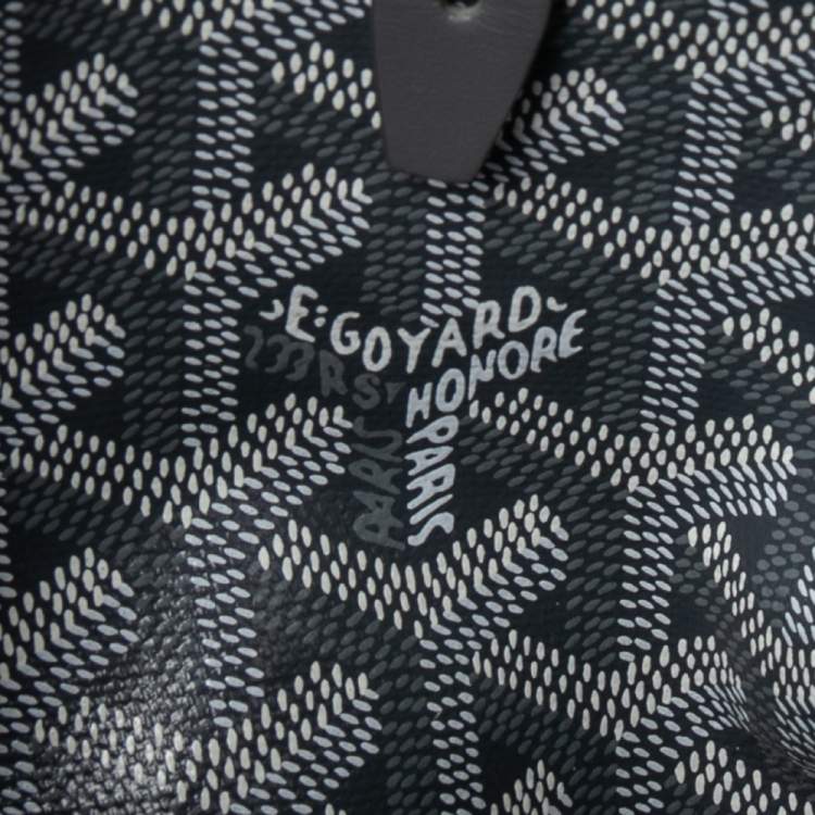 Pre Owned Goyard Grey Goyardine Coated Canvas and Leather Bellechasse PM Tote