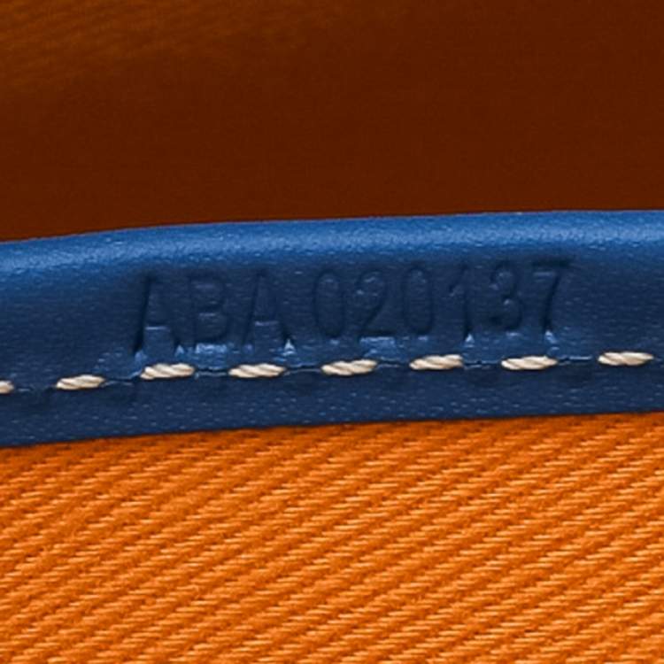 Pre Owned Goyard Blue Goyardine Coated Canvas and Leather Vendôme PM Bag