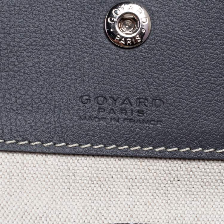 Pre Owned Goyard Grey Goyardine Coated Canvas Saint Louis PM Tote
