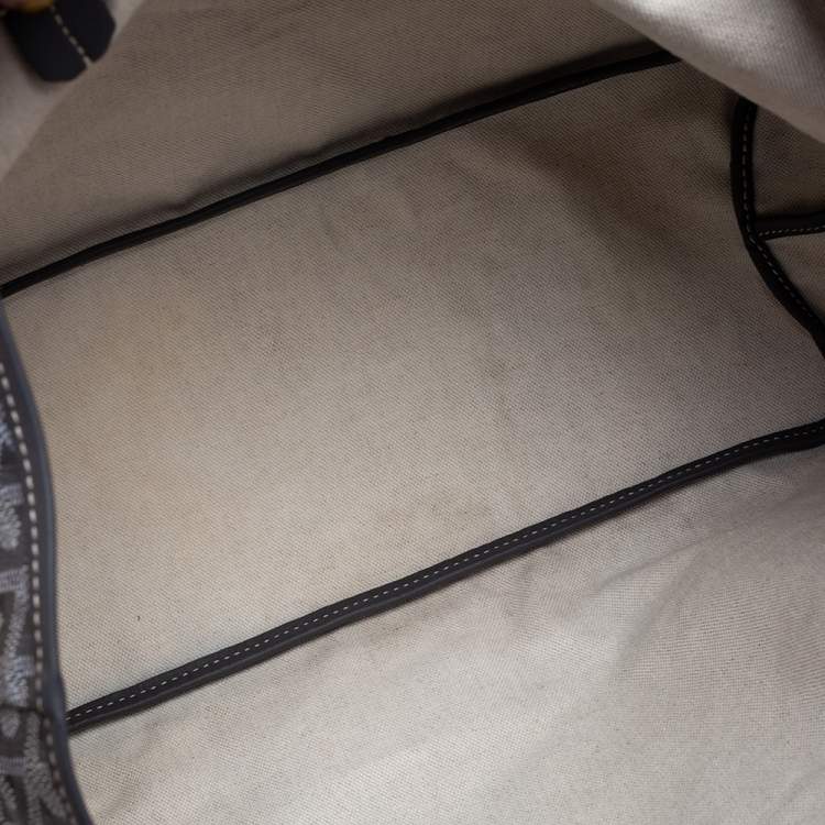 Pre Owned Goyard Grey Goyardine Coated Canvas Saint Louis PM Tote