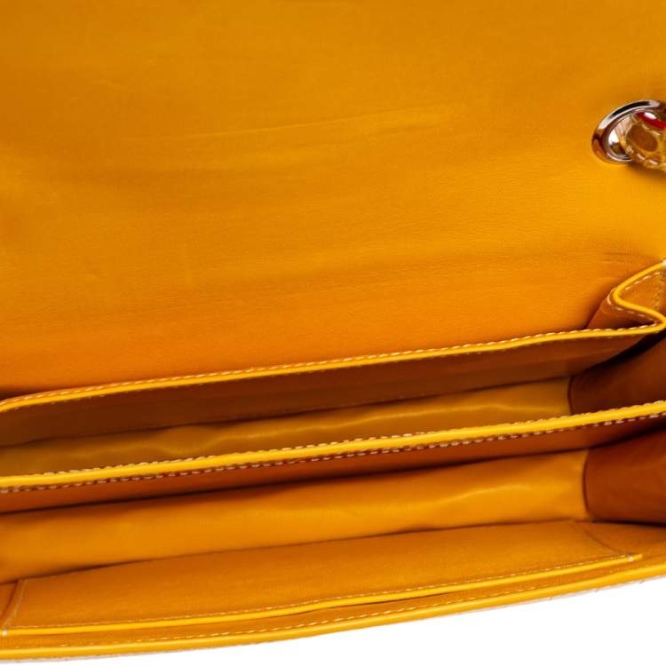 Pre Owned Goyard Red/Mustard Crocodile 223 PM Bag