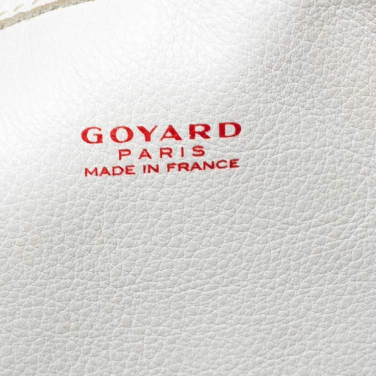 Pre Owned Goyard White Coated Canvas Saint Louis PM Tote 