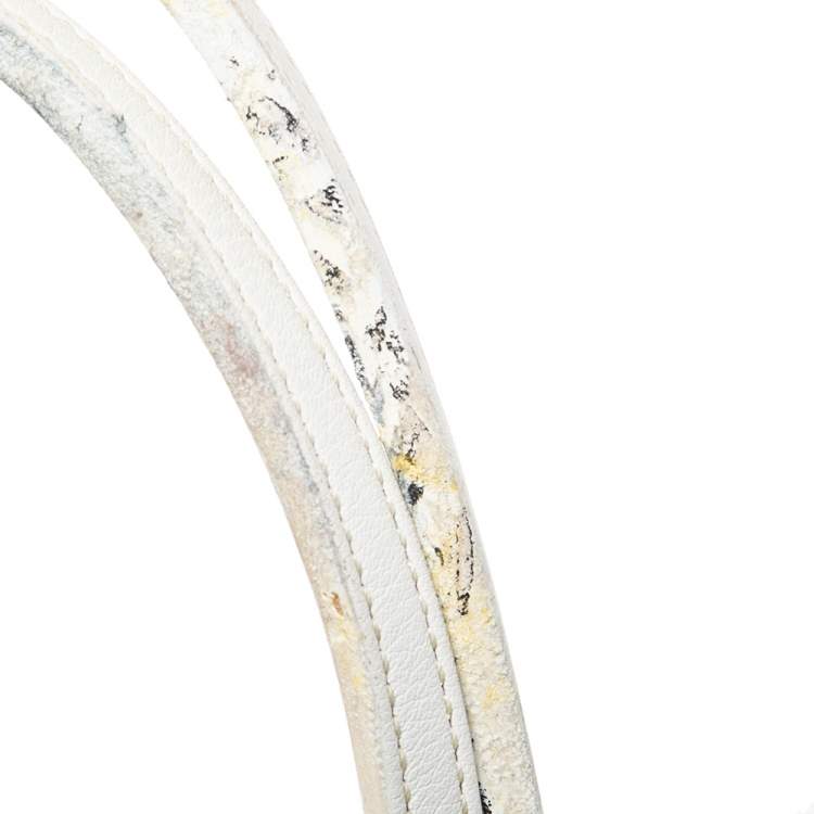 Pre Owned Goyard White Goyardine Coated Canvas St.Louis PM Tote