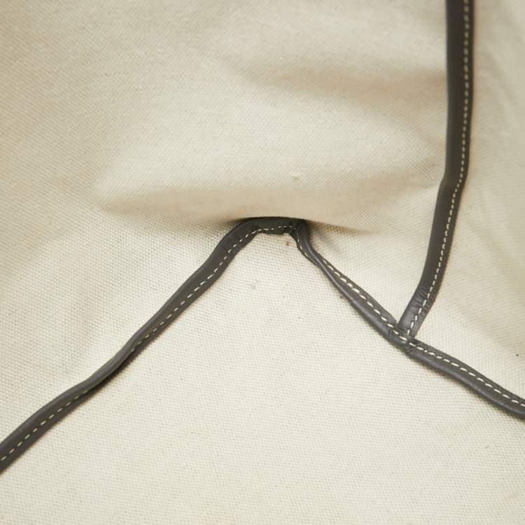 Pre Owned Goyard Grey Goyardine Coated Canvas and Leather Saint Louis PM Tote