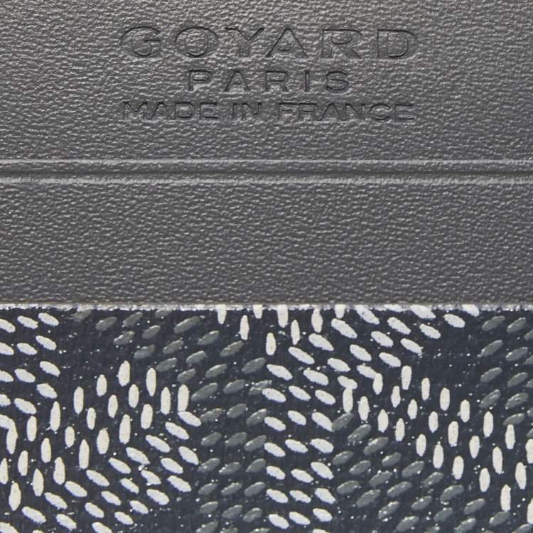 Pre Owned Goyard Grey Goyardine Coated Canvas and Leather Saint Sulpice Card Holder