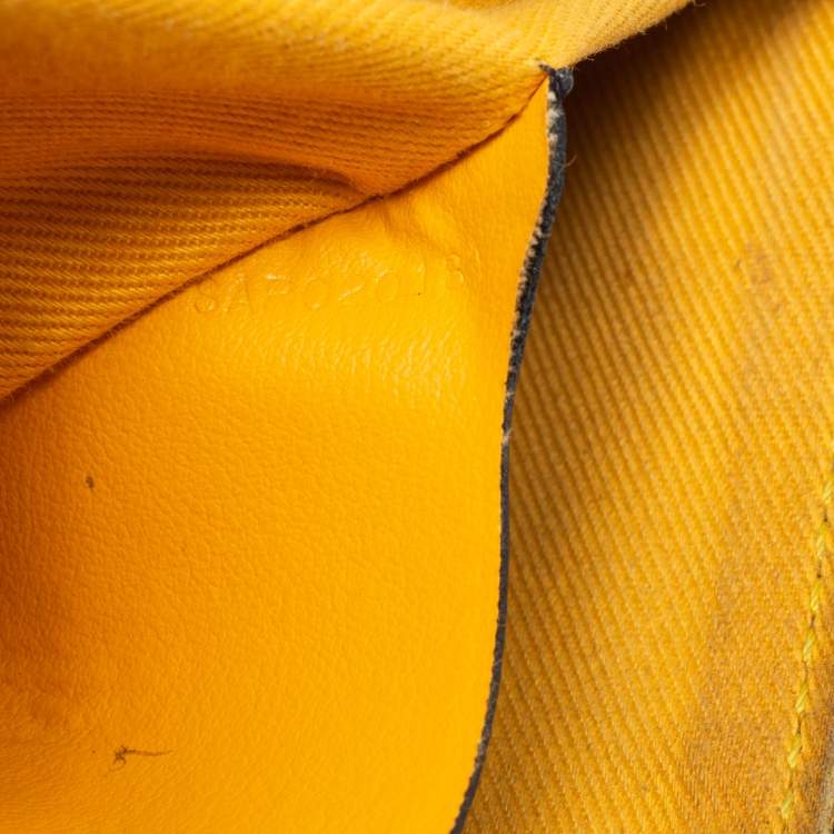 Pre Owned Goyard Black Goyardine Coated Canvas PM Senat Clutch