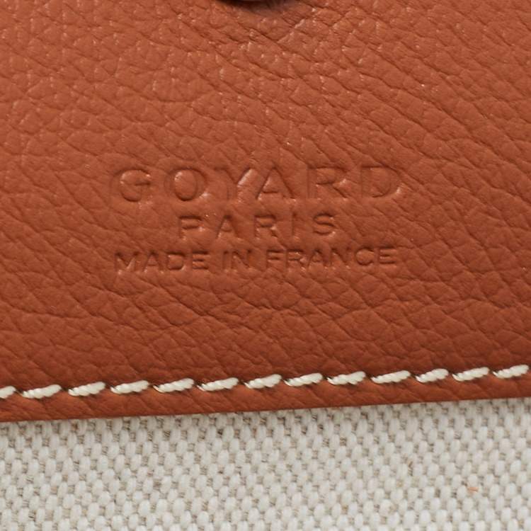 Pre Owned Goyard Brown Goyardine Coated Canvas and Leather Saint Louis PM Tote